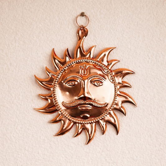 Surya Pratima | Copper Vastu Sun Wall Hanging