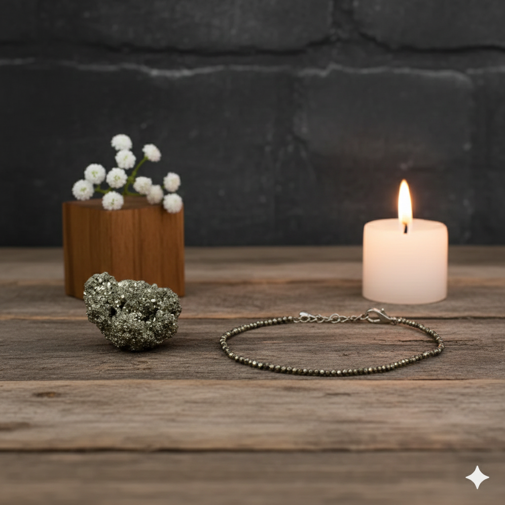 Row Pyrite Anklet